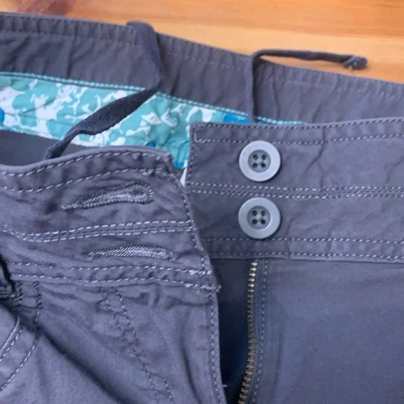 MEC Organic Cotton Technical Hiking Pants, Convertible , Blue/Gray - Picture 9 of 16